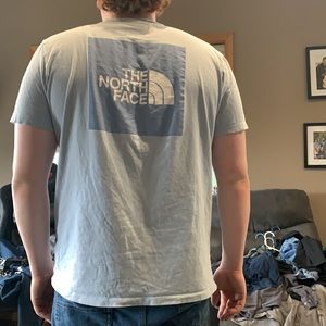 Mens light blue THE NORTH FACE short sleeve shirt